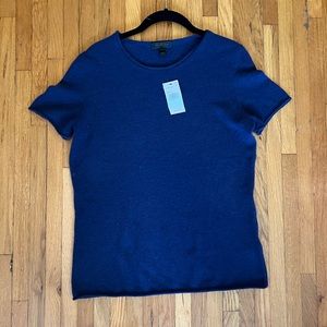 NWT Saks Cashmere short-sleeve sweater